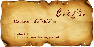 Czibor Ádám névjegykártya