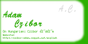 adam czibor business card